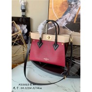 Louis Vuitton ON MY SIDE MM Twist calfskin and Monogram coated canvas M53824 Wine High