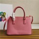 Prada Medium Galleria Bag In Saffiano Leather Pink High