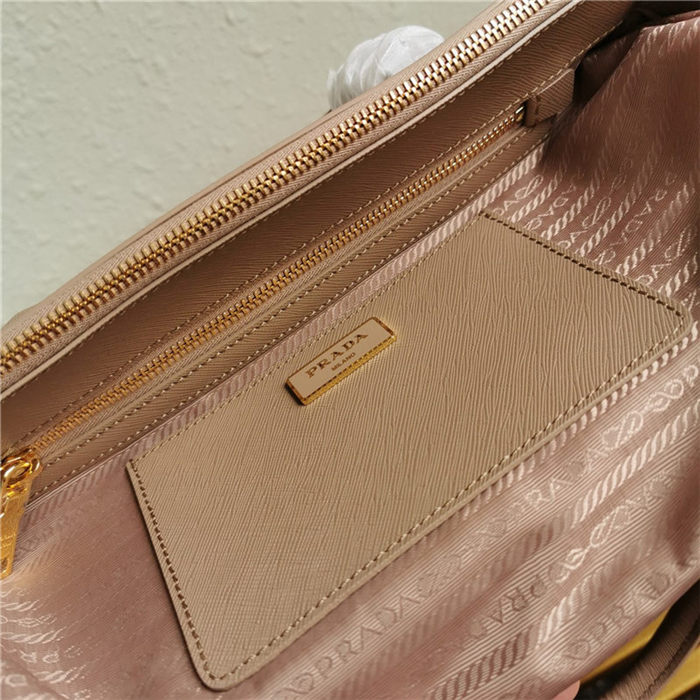 Prada Large Galleria Bag In Saffiano Leather Beige High