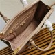 Prada Large Galleria Bag In Saffiano Leather Beige High