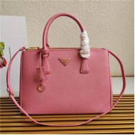 Prada Large Galleria Bag In Saffiano Leather Pink High