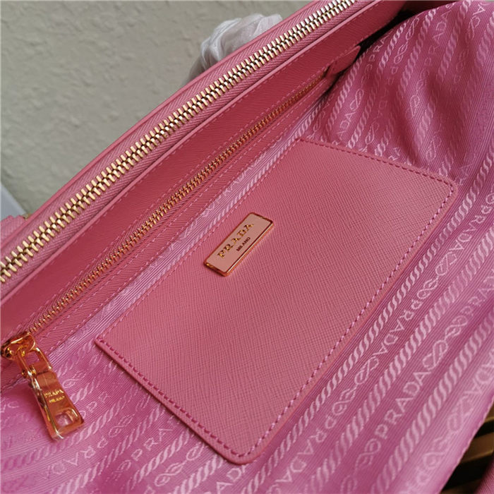 Prada Large Galleria Bag In Saffiano Leather Pink High