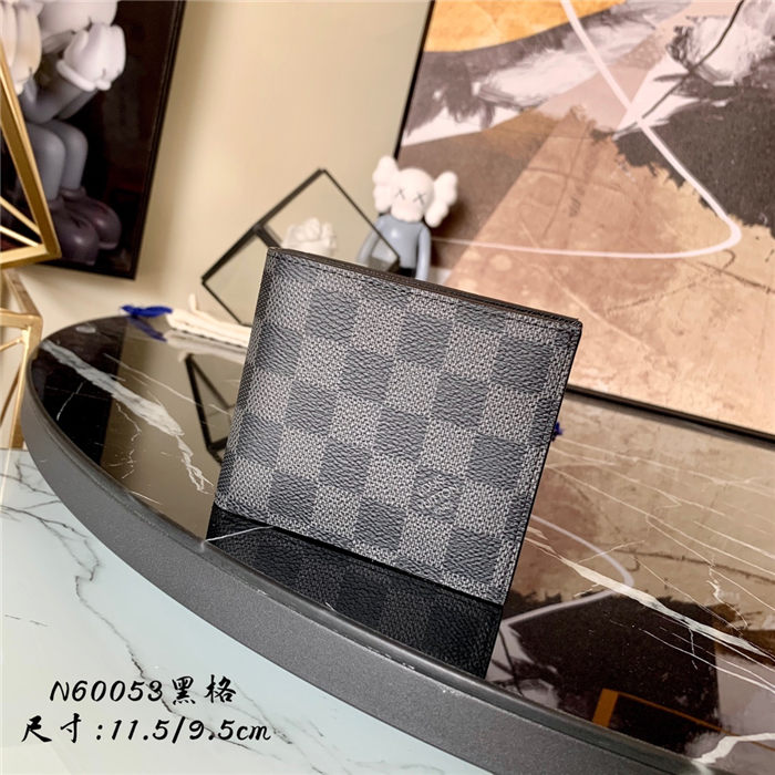 Louis Vuitton Amerigo Wallet N60053 Damier Graphite High