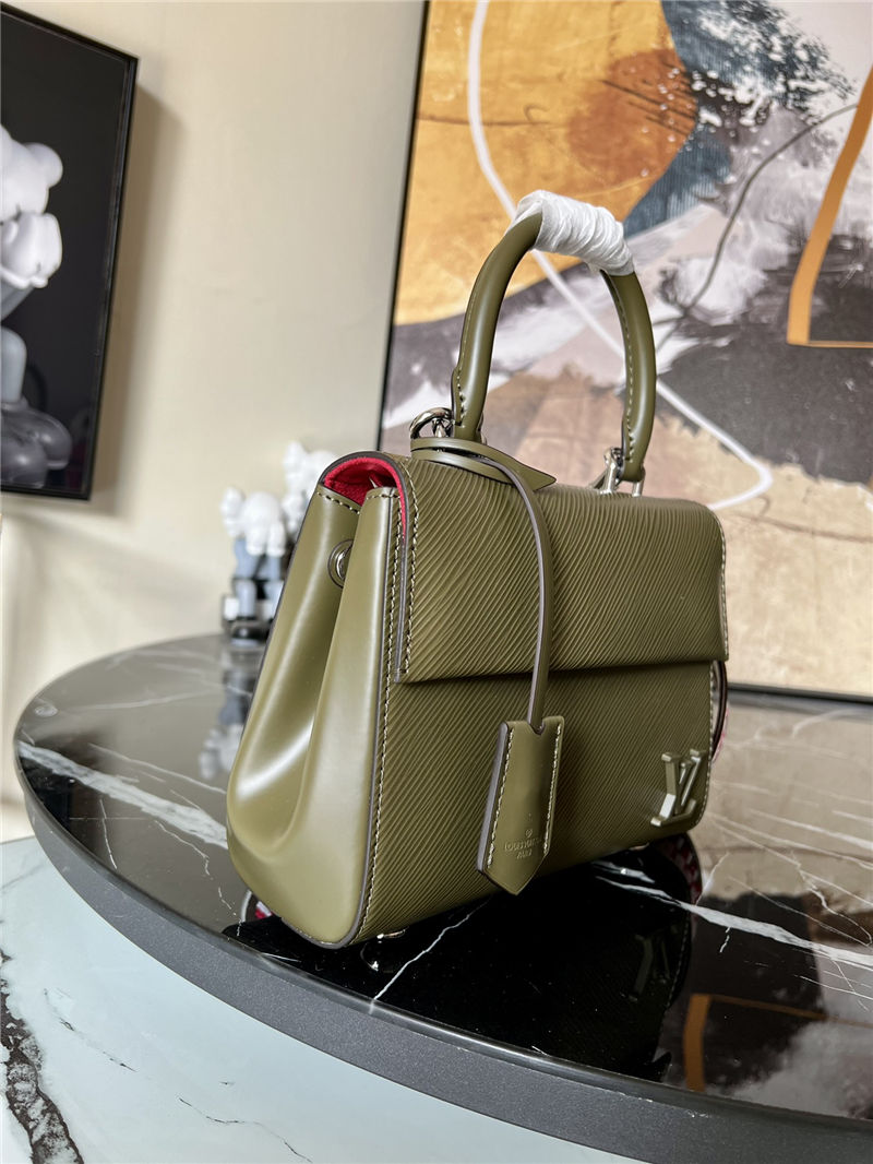 Louis Vuitton CLUNY MINI Epi grained-cowhide leather and Epi smooth cowhide leather Khaki M589108 High