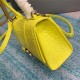 WOMEN'S HOURGLASS XS TOP HANDLE BAG Crocodile Yellow High