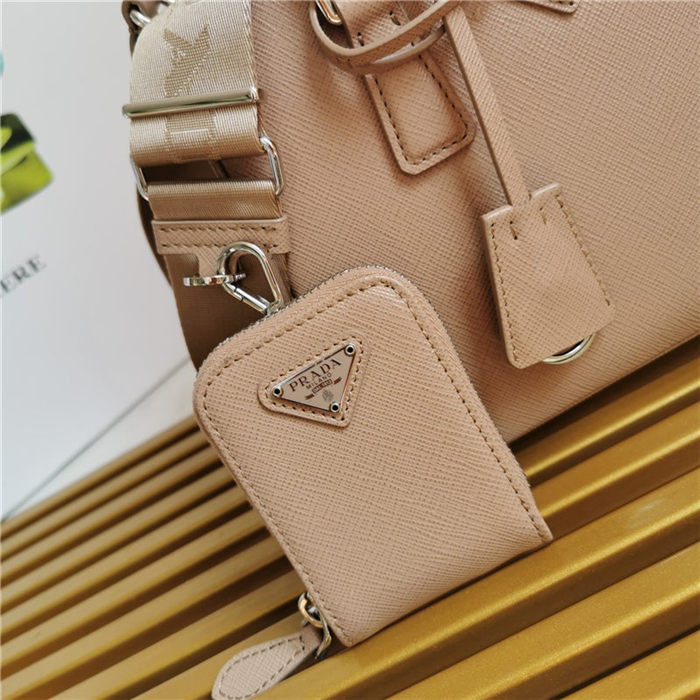 Prada Galleria Saffiano leather mini bag Beige High