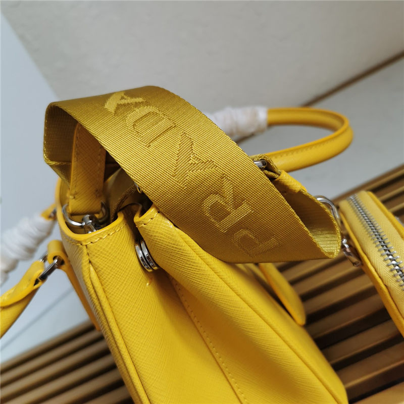 Prada Galleria Saffiano leather mini bag Yellow High