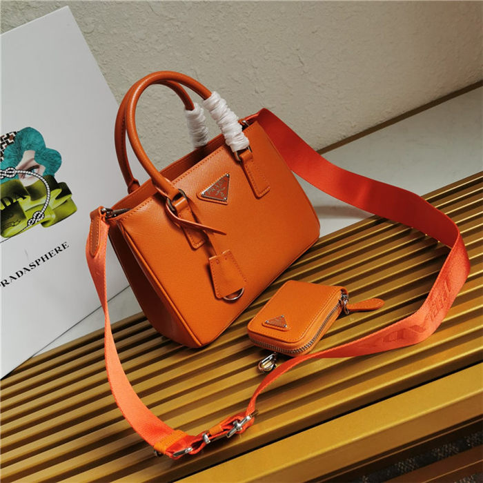 Prada Galleria Saffiano leather mini bag Orange High