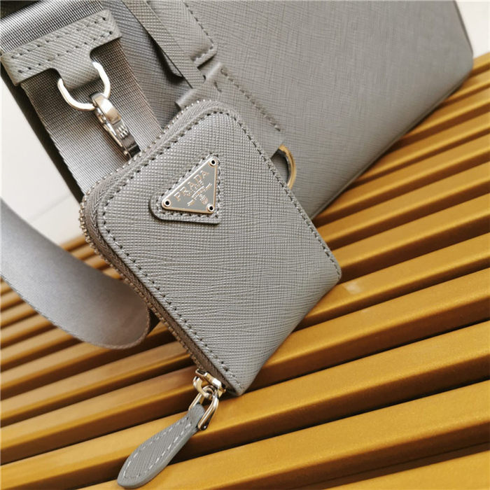 Prada Galleria Saffiano leather mini bag Grey High