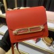 Hermes Roulis 19 bag Evercolor WAX Gold Metal Red High