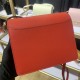 Hermes Roulis 19 bag Evercolor WAX Gold Metal Red High