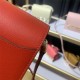 Hermes Roulis 19 bag Evercolor WAX Gold Metal Red High