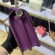 Hermes Roulis 19 bag Evercolor WAX Gold Metal Purple High