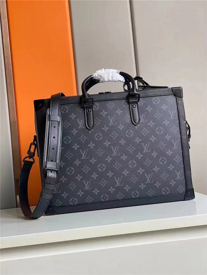 Louis Vuitton SOFT TRUNK BRIEFCASE M44952 Monogram Eclipse coated canvas High