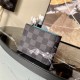 Louis Vuitton SLENDER WALLET Damier Graphite Stamps coated canvas M64603 High