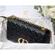 LARGE Dior CARO BAG Supple Cannage Calfskin Black High