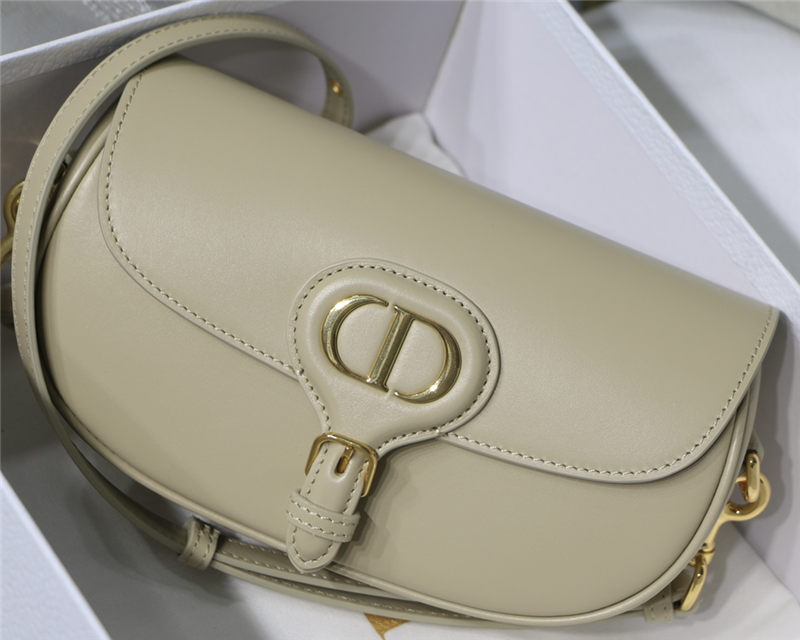 Dior BOBBY EAST-WEST BAG Box Calfskin Beige High