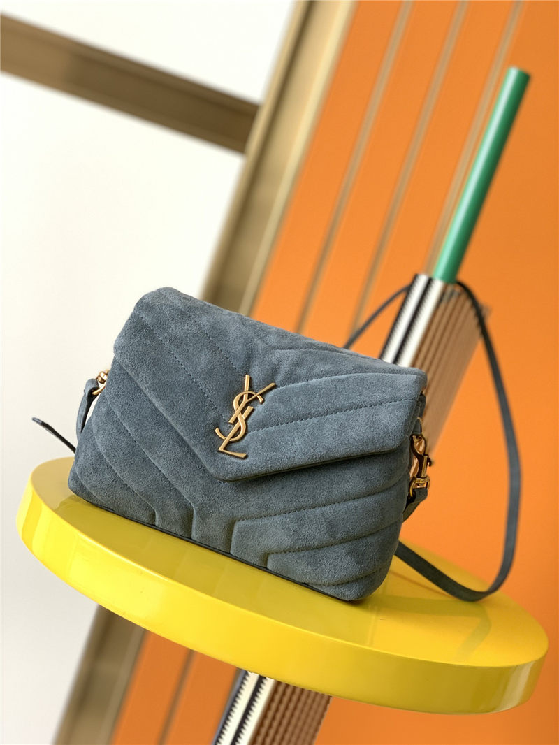 LOULOU TOY BAG IN Y-QUILTED SUEDE High