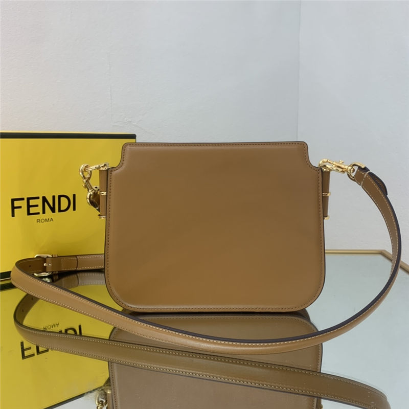 Fendi TOUCH leather bag Brown High