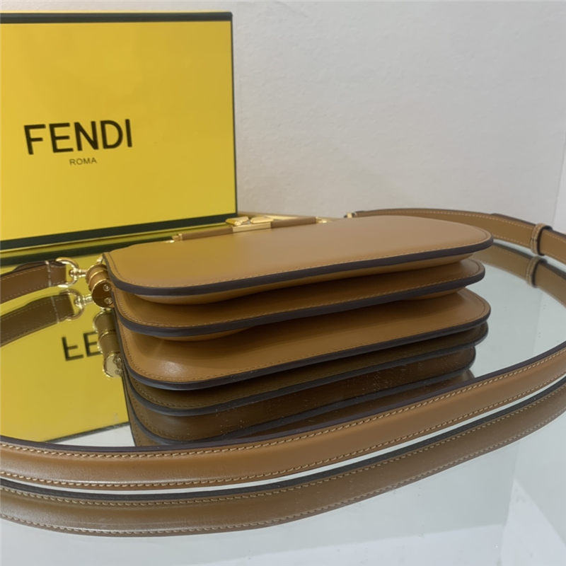 Fendi TOUCH leather bag Brown High