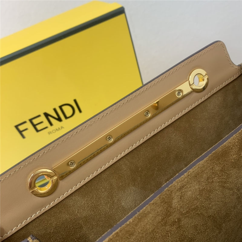 Fendi TOUCH leather bag Beige High