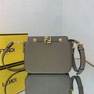 Fendi TOUCH leather bag Grey High