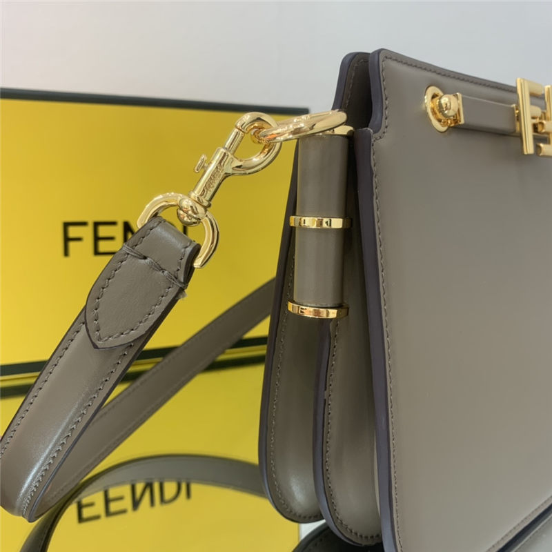 Fendi TOUCH leather bag Grey High