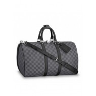 Louis Vuitton Keepall Bandoulière 45 Damier Graphite N41418 High