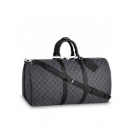 Louis Vuitton Keepall Bandoulière 55 Damier Graphite N41413 High