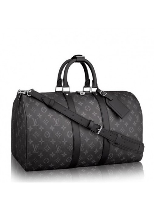 Louis Vuitton Keepall 55 Bandouliere Monogram Eclipse M40605 High