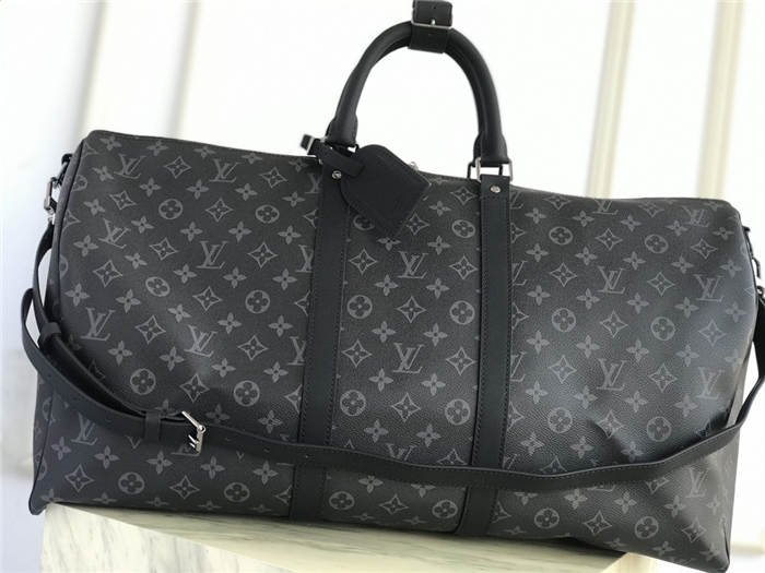 Louis Vuitton Keepall 55 Bandouliere Monogram Eclipse M40605 High