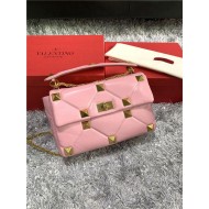 Valentino GARAVANI ROMAN STUD NAPPA CHAIN BAG Pink High