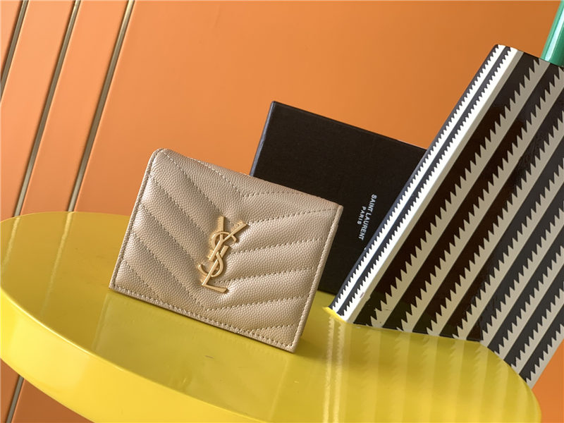 MONOGRAM CARD CASE IN GRAIN DE POUDRE EMBOSSED LEATHER High