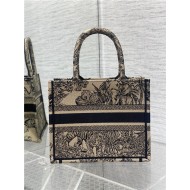 SMALL Dior BOOK TOTE Toile de Jouy Voyage Embroidery Beige High