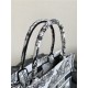 MEDIUM Dior BOOK TOTE Toile de Jouy Voyage Embroidery Black/White High