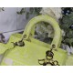 MEDIUM LADY D-LITE BAG Toile de Jouy Reverse Embroidery Lime High