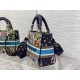 MEDIUM LADY D-LITE BAG Multicolor D-Constellation Embroidery High