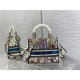 MEDIUM LADY D-LITE BAG Multicolor D-Constellation Embroidery High