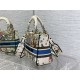 MEDIUM LADY D-LITE BAG Multicolor D-Constellation Embroidery High