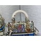 MEDIUM LADY D-LITE BAG Multicolor D-Constellation Embroidery High