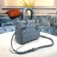 MEDIUM LADY Dior BAG Cannage Lambskin Enamel High 