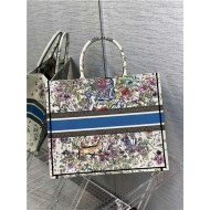 LARGE Dior BOOK TOTE Multicolor D-Constellation Embroidery High