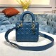 SMALL LADY Dior MY ABCDior BAG Cannage Lambskin Enamel Inside Suede High