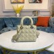 SMALL LADY Dior MY ABCDior BAG Cannage Lambskin Enamel Inside Suede High