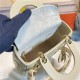 SMALL LADY Dior MY ABCDior BAG Cannage Lambskin Enamel Inside Suede High