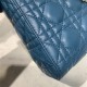 MINI LADY Dior BAG Cannage Lambskin Enamel Blue-Deep High