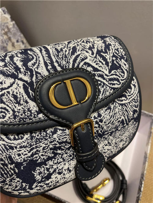 SMALL Dior BOBBY BAG Toile De Jouy Reverse Blue High