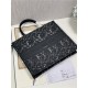 LARGE Dior BOOK TOTE Embroidery with Macramé Effect High