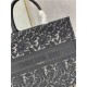 LARGE Dior BOOK TOTE Embroidery with Macramé Effect High