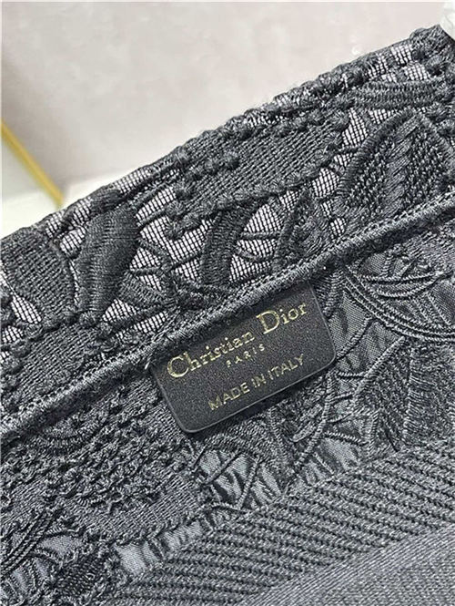 MEDIUM Dior BOOK TOTE Embroidery with Macramé Effect High